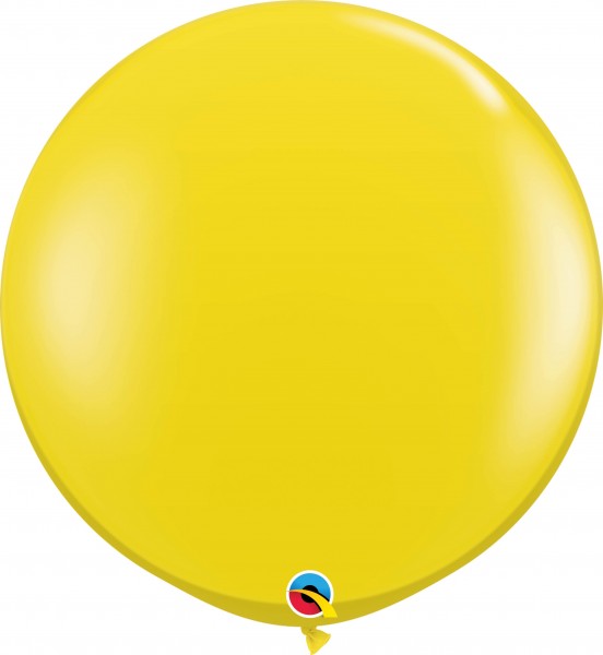 Qualatex Latexballon Jewel Citrine Yellow 90cm/3' 2 Stück