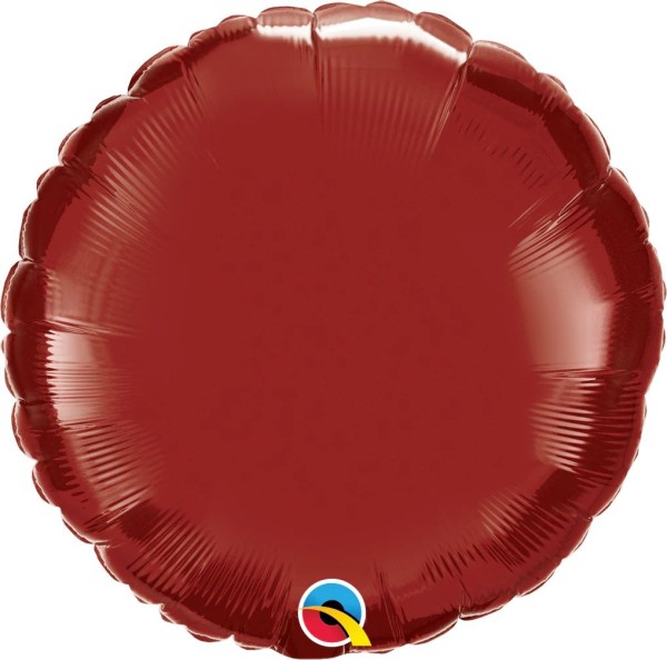 Qualatex Folienballon Rund Burgundy 45cm/18"