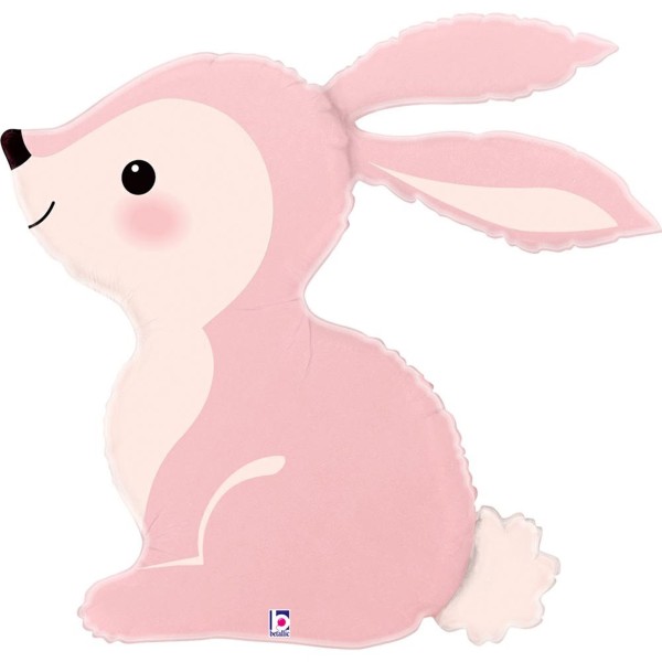 Betallic Folienballon XXL Woodland Pink Bunny 80cm/31"