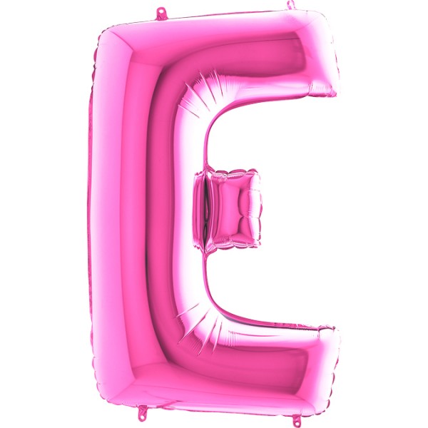 Grabo Folienballon Buchstabe E Fuxia 100cm/40"