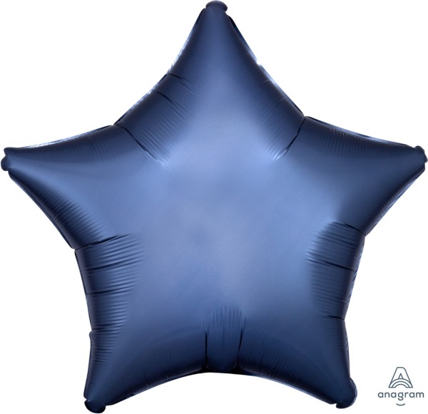 Anagram Folienballon Stern Satin Steel Blue 50cm/20"
