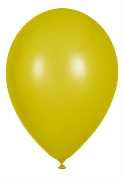 Metallic Luftballons, Gelb, 30cm Ø, 100 Stück