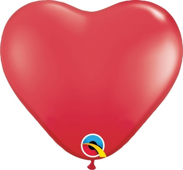 Qualatex Latexballon Standard Red Heart 15cm/6" 100 Stück