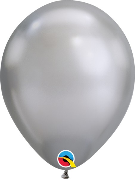 Qualatex Latexballon Chrome Silver 28cm/11" 100 Stück
