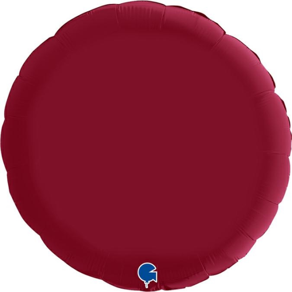 Grabo Folienballon Rund Satin Cherry 90cm/36"