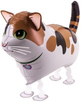 SAG Airwalker Katze braun weiß 60cm/24"  SAG Airwalker Katze braun weiß 60cm/24"