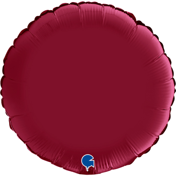 Grabo Folienballon Rund Satin Cherry 45cm/18"