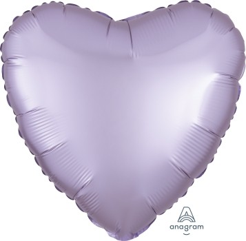 Anagram Folienballon Herz 45cm Durchmesser Satin Luxe Pastell Lila (Pastel Lilac)