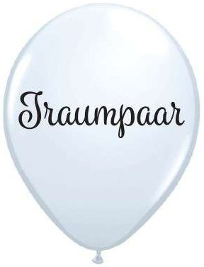 Qualatex Latexballon Traumpaar! White Latex 28cm/11" 25 Stück