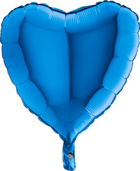 Grabo Folienballon Heart Blue 45cm/18"