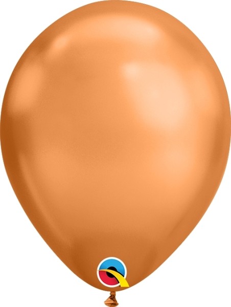 Qualatex Latexballon Chrome Copper 18cm/7" 100 Stück