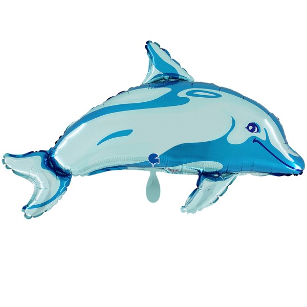 Grabo Folienballon XXL Dolphin Blue 95cm/38"