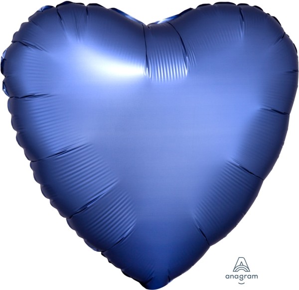 Anagram Folienballon Herz Satin Luxe Azure 45cm/18"
