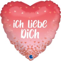 Grabo Folienballon Ich liebe dich 45cm/18"  Grabo Folienballon Ich liebe dich 45cm/18"