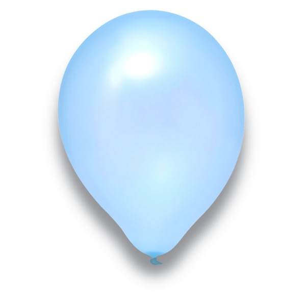 Globos Latexballon Rund Hellblau 28cm/11" 100er Packung