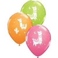 Qualatex Latexballon Llamas Sortiment 28cm/11" 6 Stück  Qualatex Latexballon Llamas Sortiment 28cm/11" 6 Stück