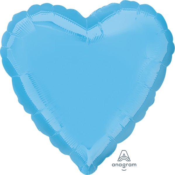 Anagram Folienballon Herz Pale Blue 45cm/18"