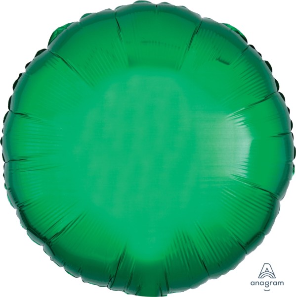 Anagram Folienballon Rund Metallic Green 45cm/18"
