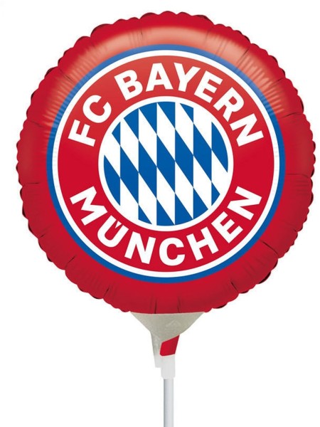 Anagram Folienballon FC Bayern Munich 23cm/9" luftgefüllt mit Stab