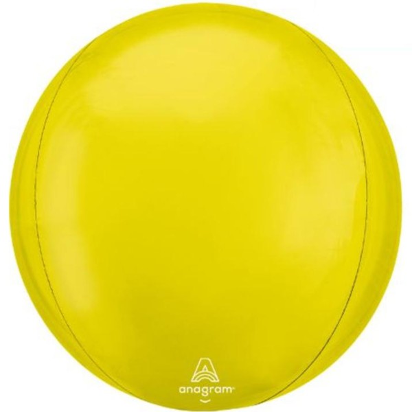 Anagram Folienballon Orbz Vibrant Gelb 40cm/16"