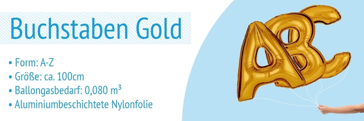Amscan MiniShape Folienballon Buchstabe F, Gold – 22x33 Cm, Selbstschließendes Ventil