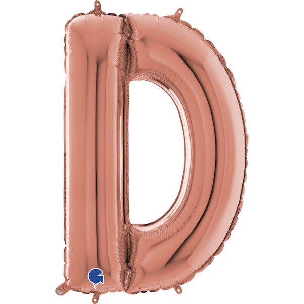Grabo Folienballon Buchstabe D Rose Gold 100cm/40"