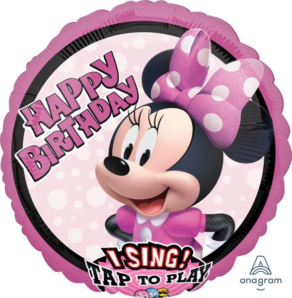 Anagram Folienballon Sing-A-Tune Minnie Mouse Happy Birthday 70cm/28"