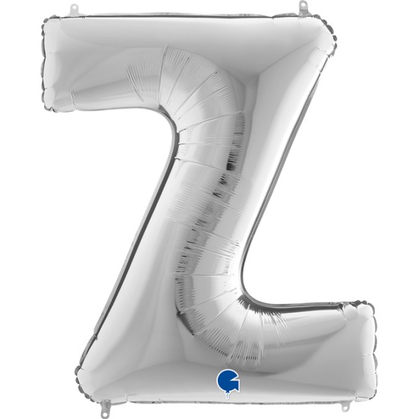 Grabo Folienballon Buchstabe Z Silver 100cm/40"