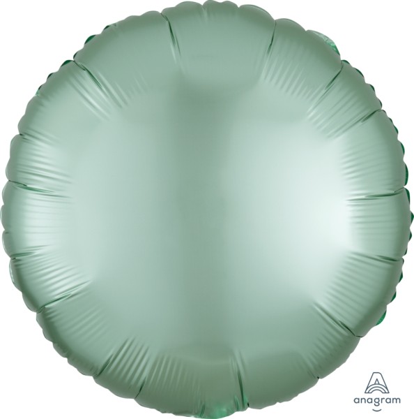 Anagram Folienballon Rund Satin Luxe Pastel Mint Green 45cm/18"