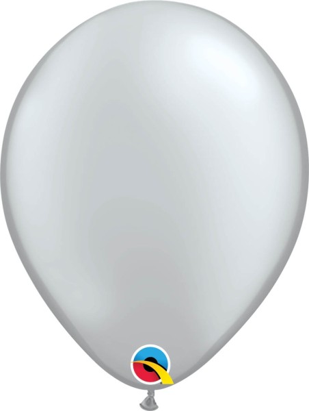 Qualatex Latexballon Metallic Silver 28cm/11" 100 Stück