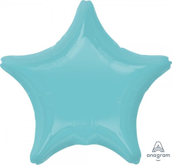 Anagram Folienballon Stern Rubin Türkis (Robins Egg Blue) 20"