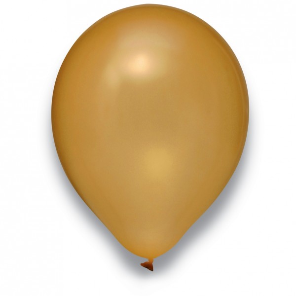Globos Luftballons Metallic Gold Naturlatex 30cm/12" 100er Packung