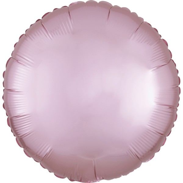 Anagram Folienballon Rund Satin Luxe Pastel Pink 45cm/18
