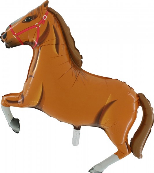 Grabo Folienballon Horse Light Brown 91cm/36"