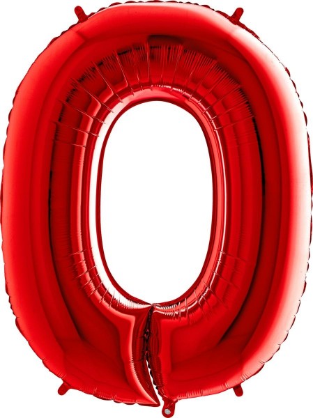 Folienballon Zahl Rot 100cm