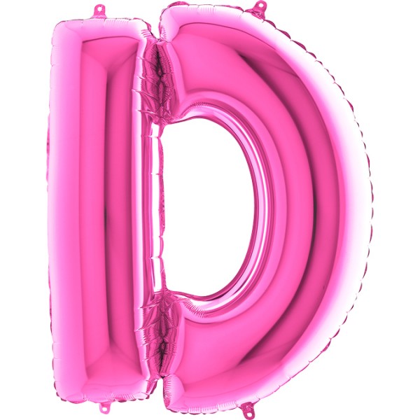 Grabo Folienballon Buchstabe D Fuxia 100cm/40"