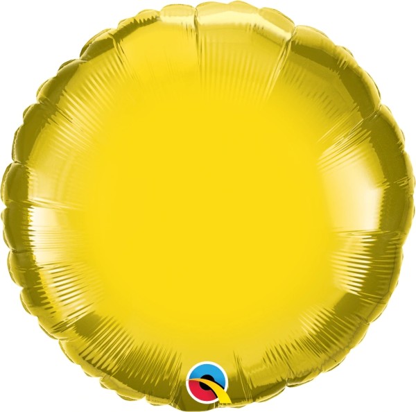 Qualatex Folienballon Rund Citrine Yellow 45cm/18"
