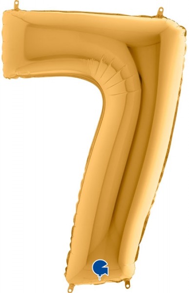 Grabo Folienballon Zahl 7 Gold 100cm/40"
