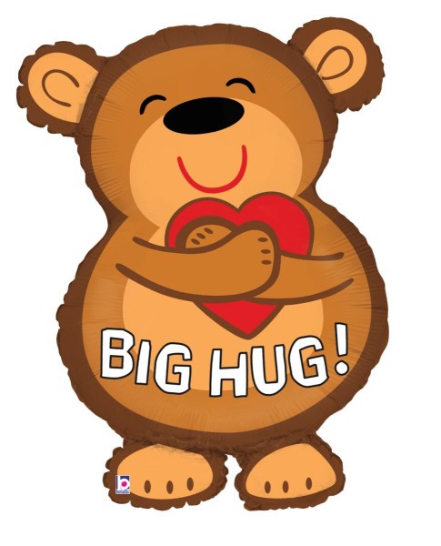 Betallic Folienballon Big Hug Bear 70cm/28"