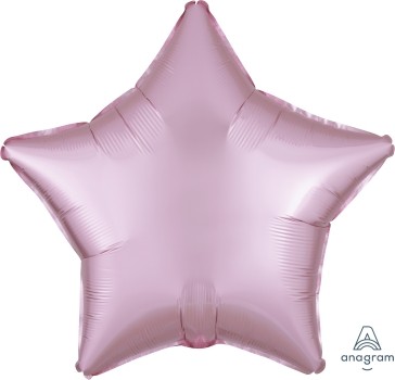 Anagram Folienballon Stern 50cm Durchmesser Satin Luxe Pastell Rosa (Pastel Rose)