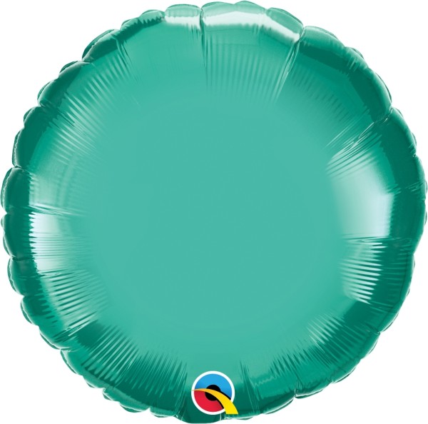 Qualatex Folienballon Rund Chrome Green 45cm/18"