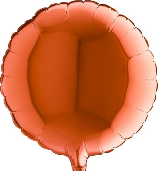 Grabo Folienballon Rund Orange 23cm/9"