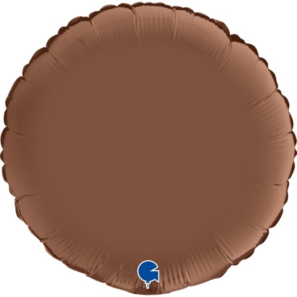 Grabo Folienballon Round Satin Chocolate 18"/45cm