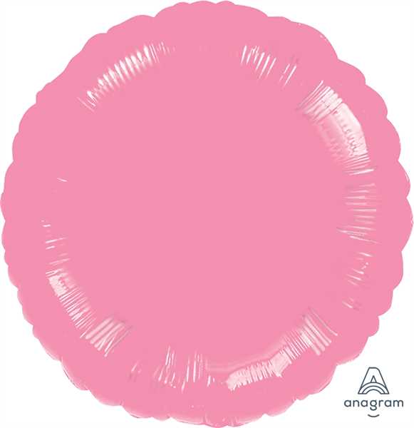 Anagram Folienballon Rund Metallic Rosa (Metallic Pink) 45cm/18"