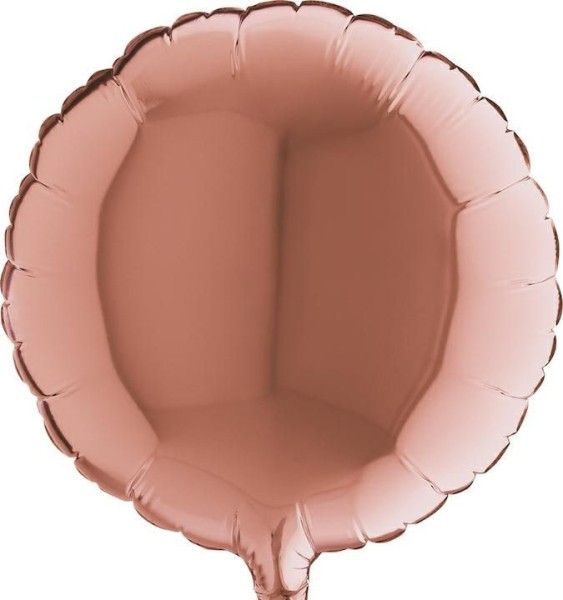 Grabo Folienballon Rund Rose Gold 23cm/9"