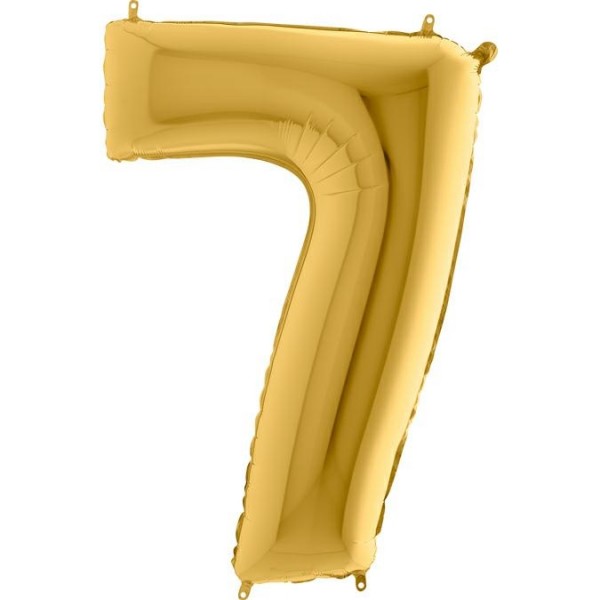 Grabo Folienballon Zahl 7 Gold5 100cm/40"