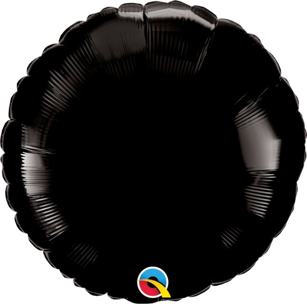 Qualatex Folienballon Rund Black 45cm/18"