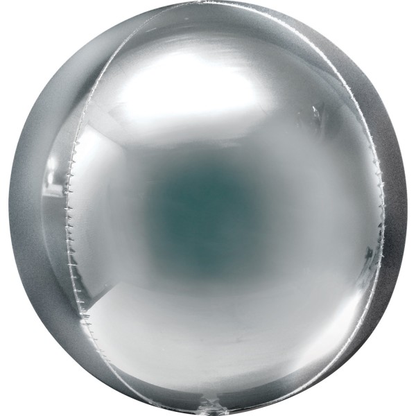 Anagram Folienballon Jumbo Orbz Silver 50cm/20"