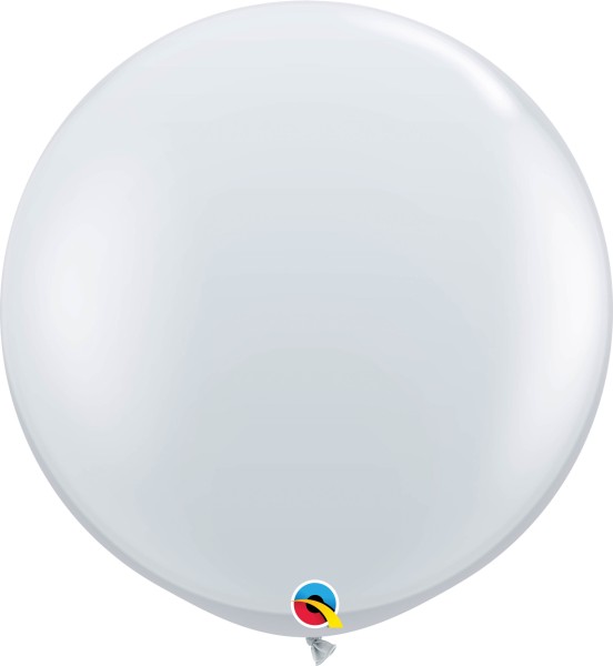 Qualatex Latexballon Jewel Diamond Clear 90cm/3' 2 Stück