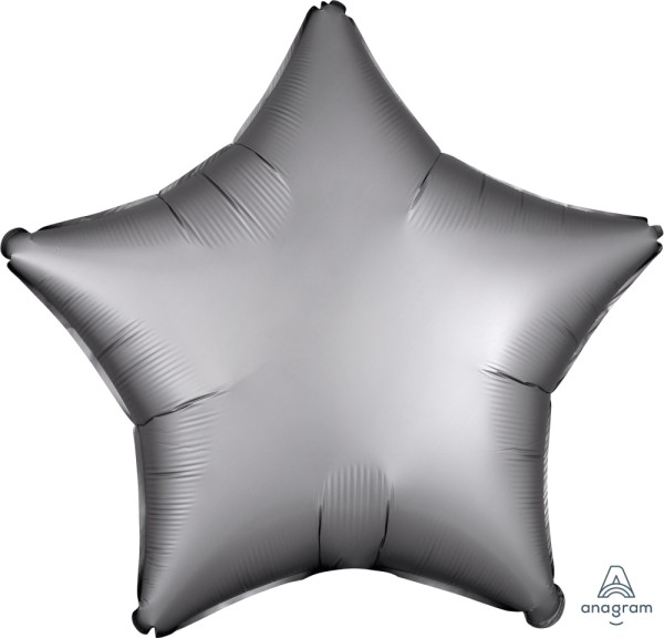 Anagram Folienballon Stern Satin Luxe Platinum 50cm/20"